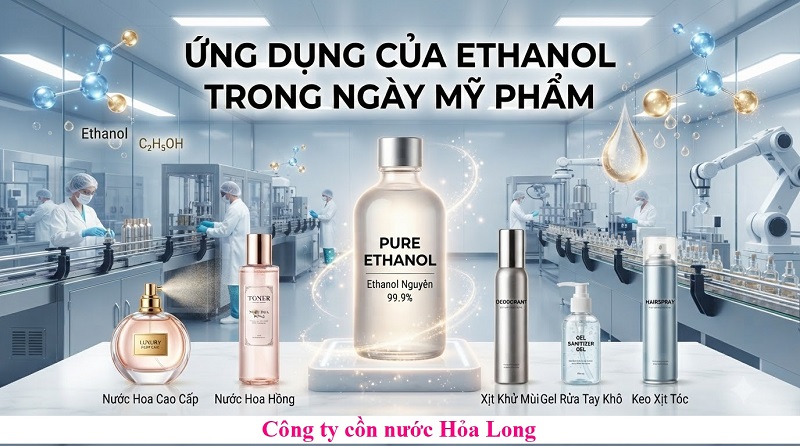 Cồn Ethanol Mỹ Phẩm Đạt Chuẩn Quốc Tế – Giải Pháp Nguyên Liệu Chất Lượng Cho Ngành Mỹ Phẩm